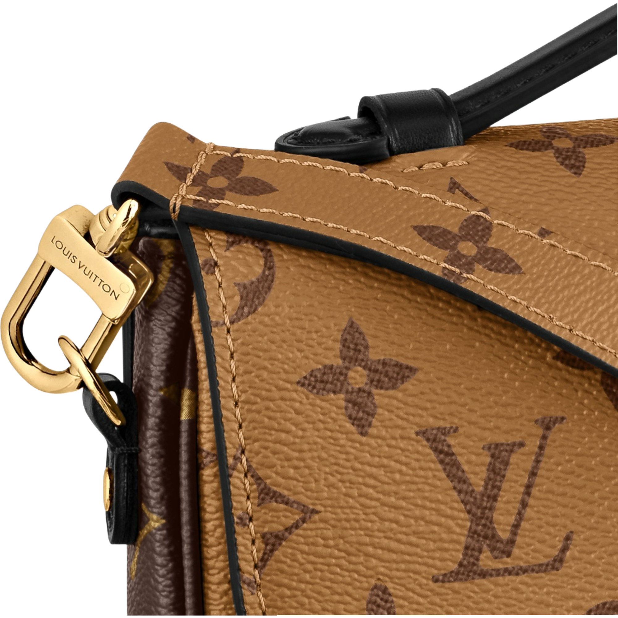 Louis Vuitton Pochette Métis Monogram Reverse Çantë Dore