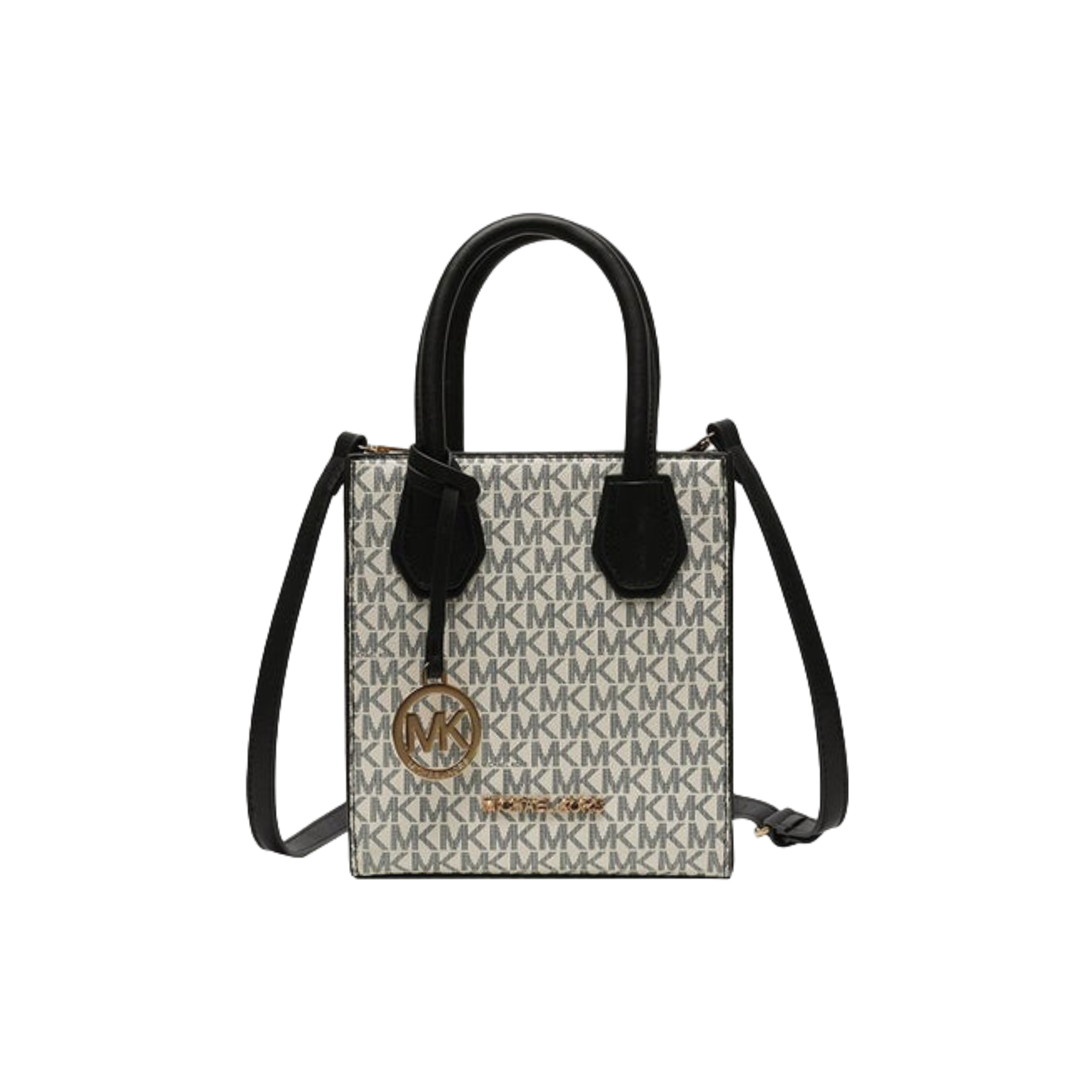 Michael Kors Mercer Signature Crossbody çantë (bardhë&zi)