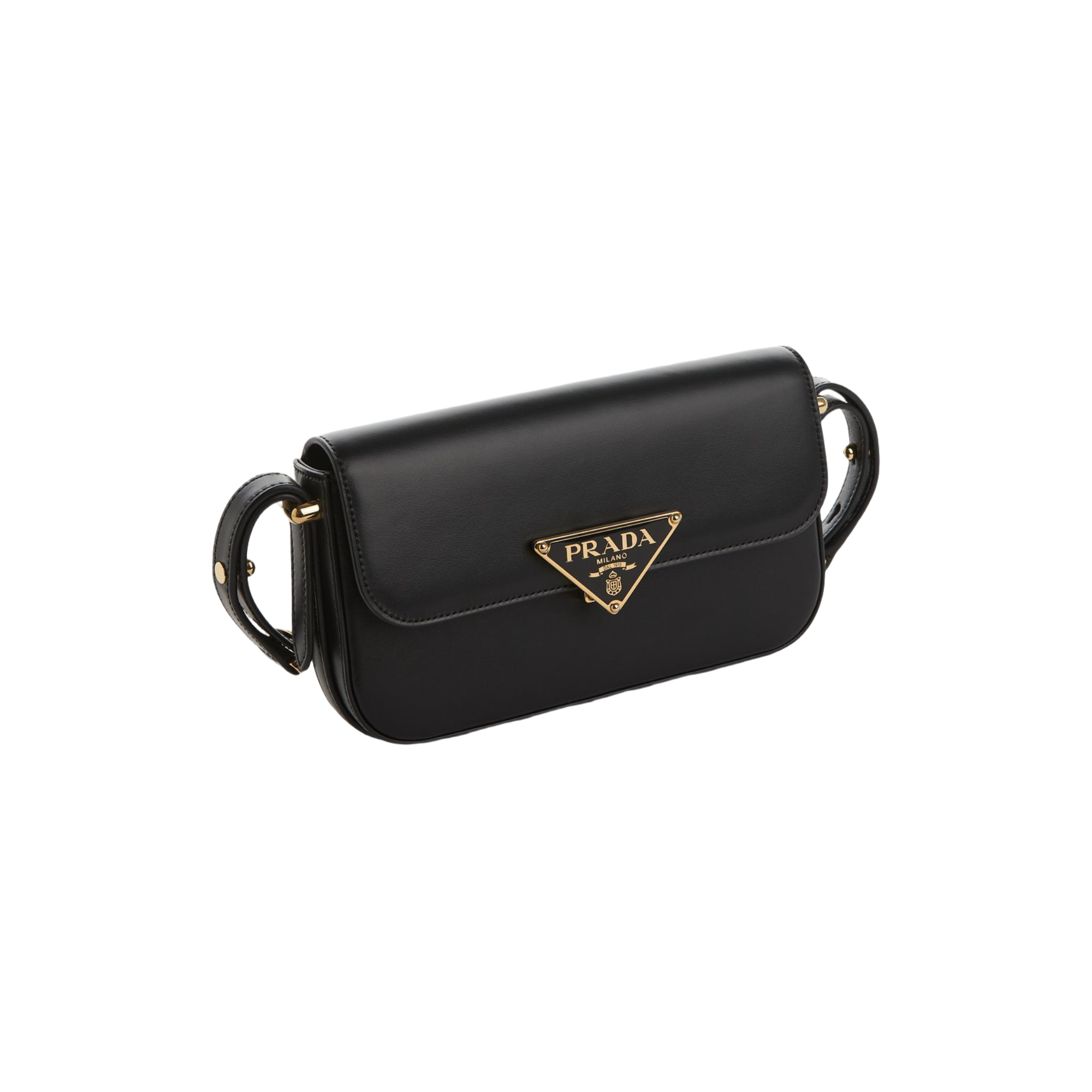 Prada Black Smooth Leather Çantë