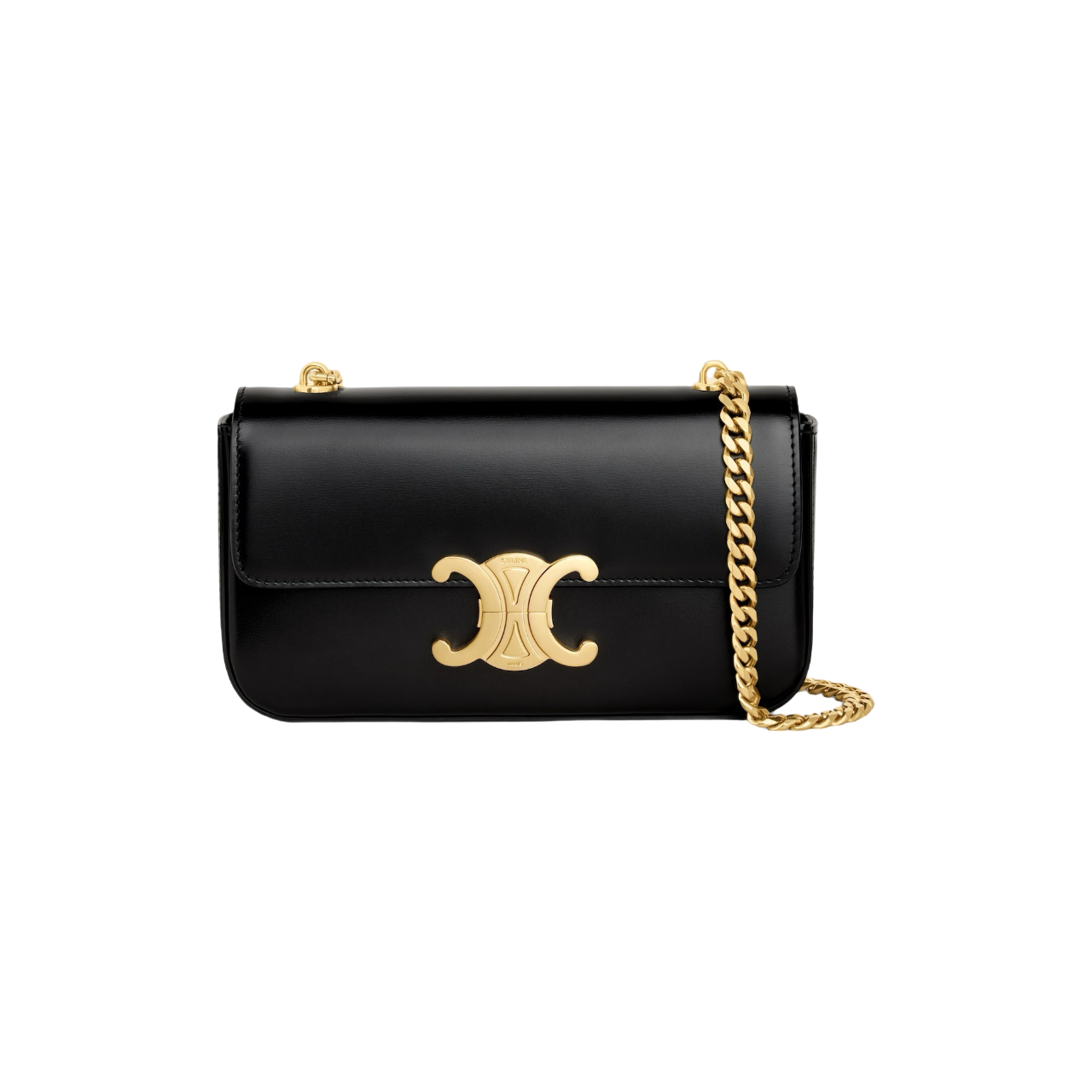 Celine Chain Claude in shiny calfskin Çantë