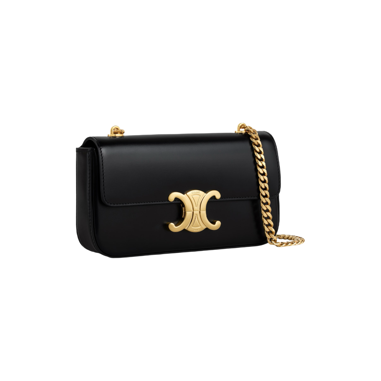 Celine Chain Claude in shiny calfskin Çantë
