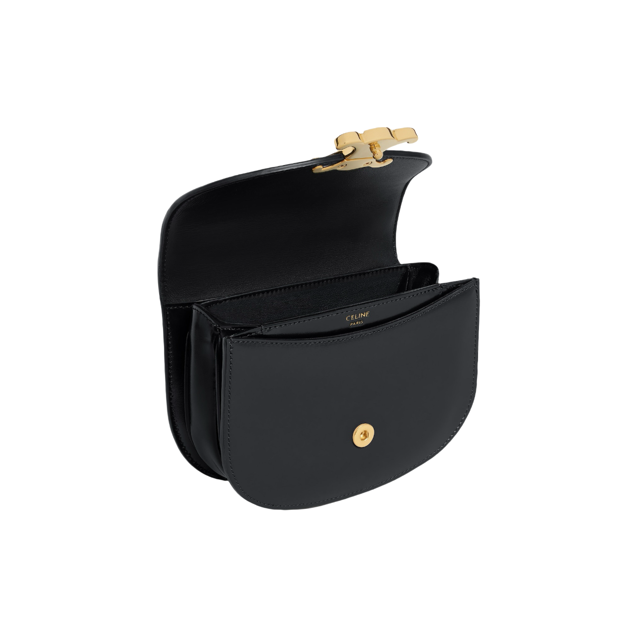 Celine Mini Besace Clea in Shiny Calfskin