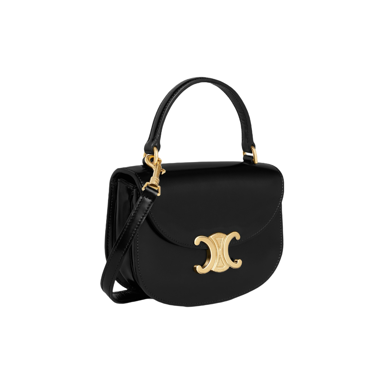 Celine Mini Besace Clea in Shiny Calfskin