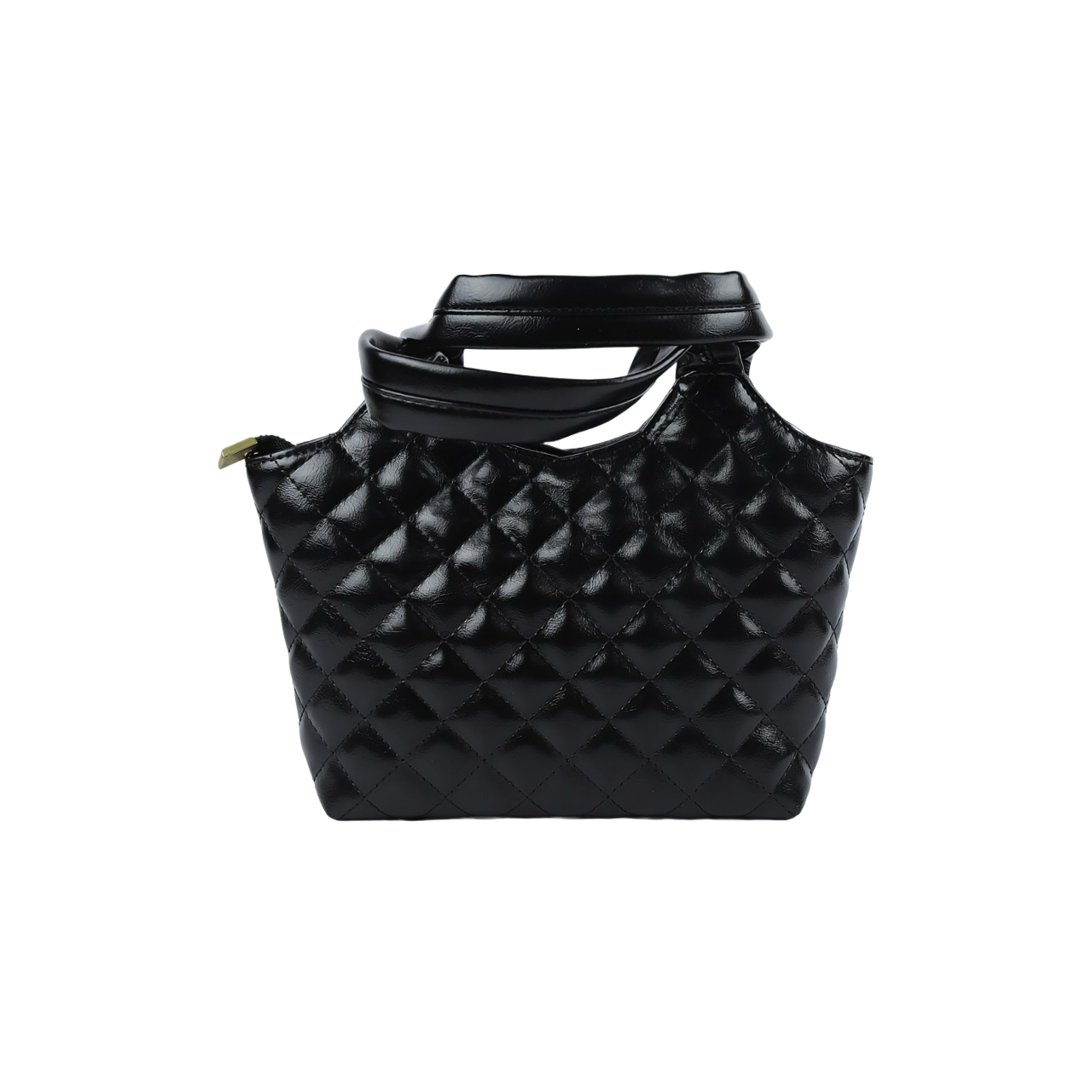 YSL Black Tribute Patent Leather Tote