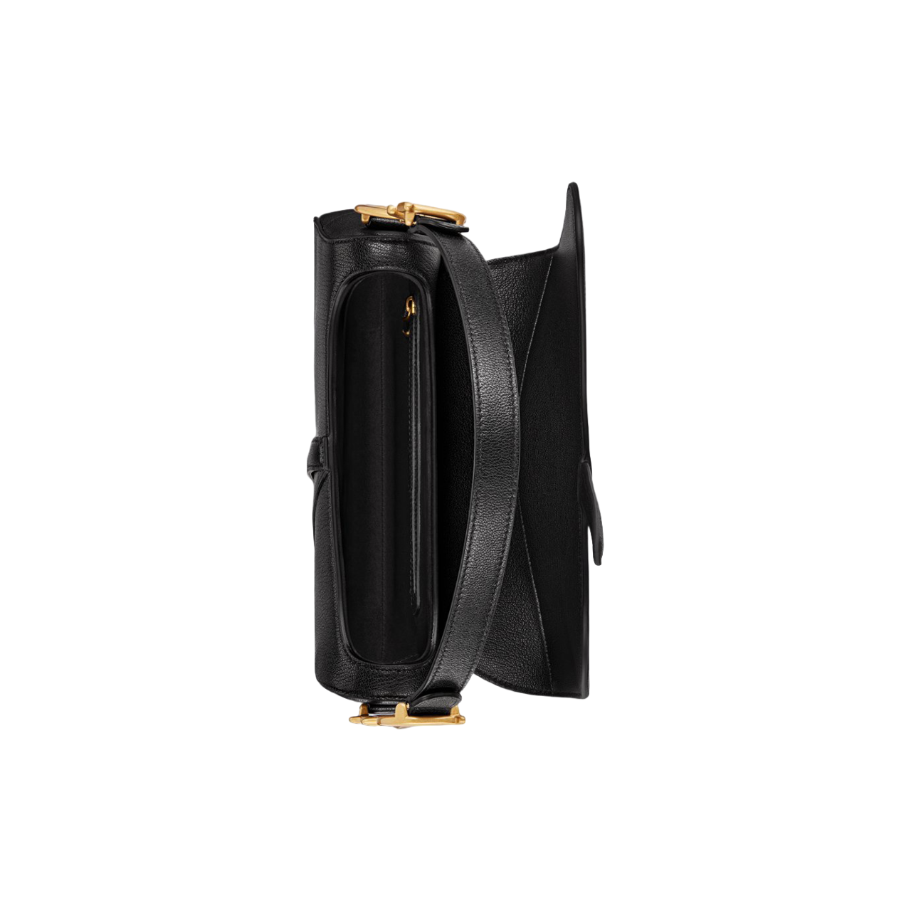 Dior Mini Saddle Bag with Strap (e zezë)