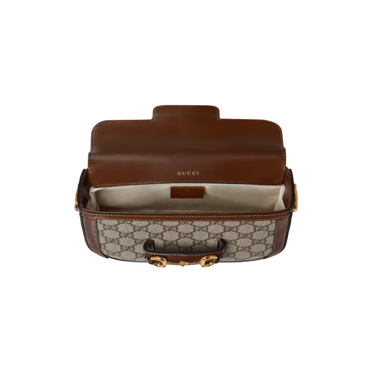 Gucci Horsebit 1955 Çantë Krahu (bezhë&kaftë)