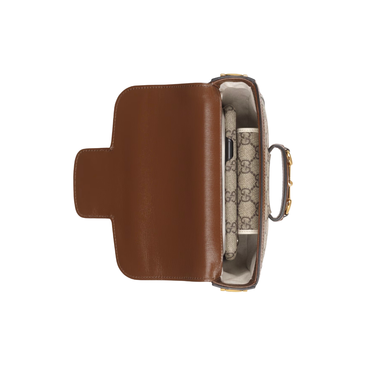 Gucci Horsebit 1955 Çantë Krahu (bezhë&kaftë)