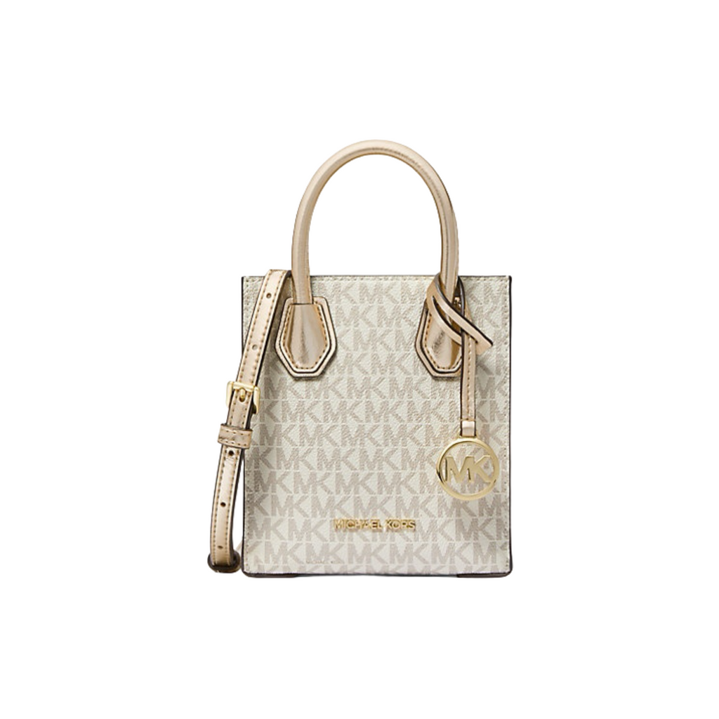 Michael Kors Mercer Signature Crossbody çantë (vanilla)