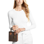 Michael Kors Mercer Signature Crossbody çantë (lëkurë)