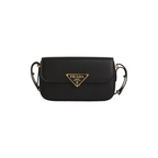 Prada Black Smooth Leather Çantë