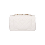 Chanel Mini Classic Çantë Dore (e bardhë)