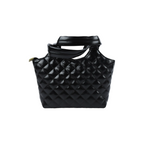 YSL Black Tribute Patent Leather Tote