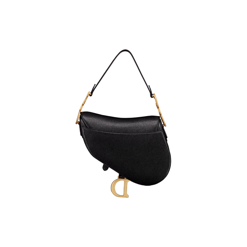 Dior Mini Saddle Bag with Strap (e zezë)