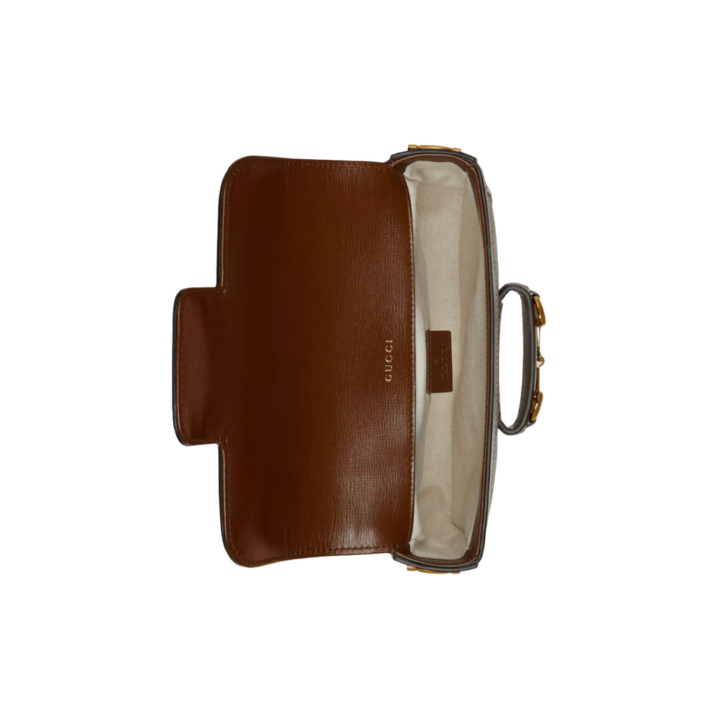 Gucci Horsebit 1955 Çantë Krahu (bezhë&kaftë)